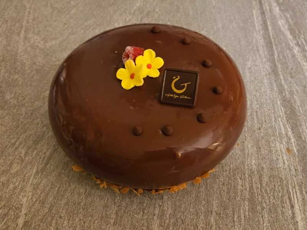 Entremet chocolat -vanille de madagascar