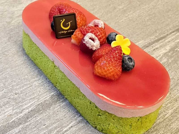 Entremet Framboise et Pistache